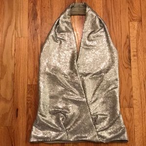 Donna Karan Black Label Sequin Halter
